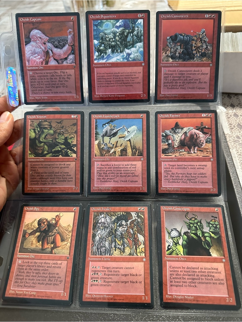 Magic The Gathering Orcish Red Card Set - Red